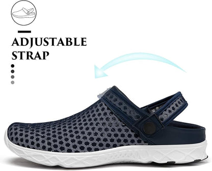 SAGUARO Men's Women's Quick Dry Garden Shoes Lightweight Breathable Gardening Clog Water Shoes Mesh Sandals for Sports Outdoor Beach Pool Exercise