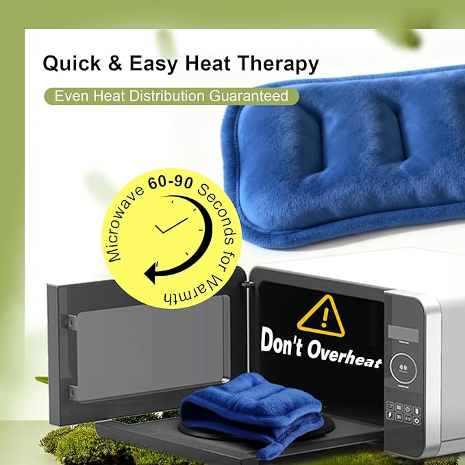 Small Microwave Heating Pad Rice Hot Pack with Moist Warm Compress Packs Microwavable for Pain Relief Reusable Bean Bag Compresas Calientes Secented and Unscented Pack of 4