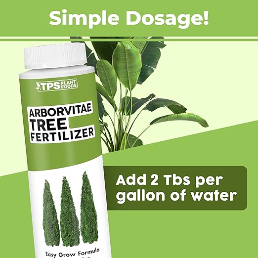 Arborvitae Tree Fertilizer for All Arborvitaes, Evergreen Shrubs and Thuja Trees, Liquid Plant Food 8 oz (250mL)