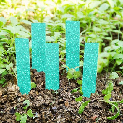 100 Pcs Plant Labels Tags, Plastic Plant Seeds Labels, Pot Marker Nursery Garden Stake Tags (Green)