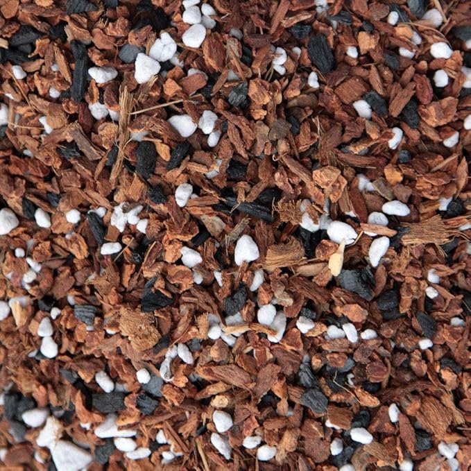 Orchid Potting Mix with Perlite, Peat Moss, Coconut, Charcoal & Fine Orchid Bark for Young Plants & Seedlings - 1 Cubic Foot