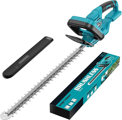 Hedge Trimmer Compatible for Makita 18V Battery，Cordless Electric Hedge Trimmer with 1600RPM Brushless Motor, 22'' Dual-Action Blade with 3/5'' Cutting Capacity (NO Battery)