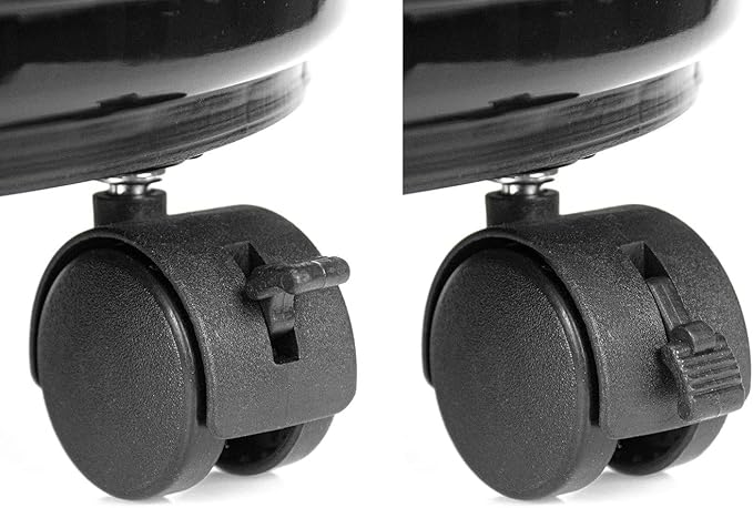Fasmov 3 Pcs Plant Pallet Caddy Plant Stand Round Flower Pot Mover, Plant Pot Pallet Dolly Caster with Universal Wheels (Black)