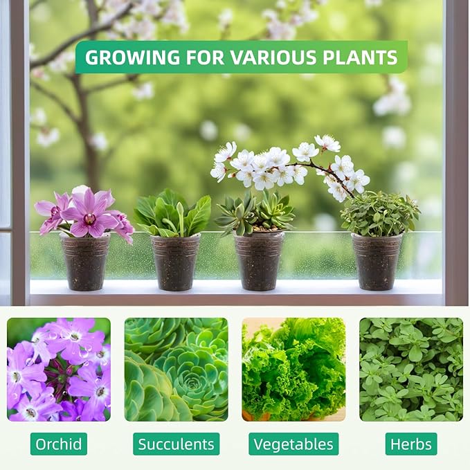 5-Pack 32 Cell Seedling Trays & 160 Pack 2" Soft Clear Nursery Pots -Thickened Durable Plant Starter Kit for Seed Germination (5 Sets)