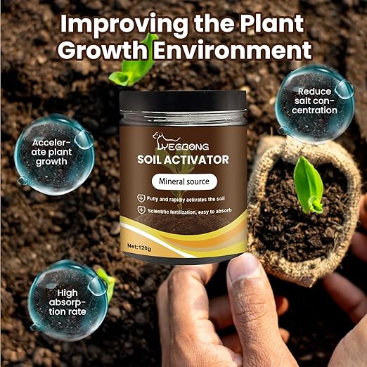 Yegbong Soil Activator, Soil Pro Activator, Nauticos SoilActivator, Organic, Water-Soluble Formula for Optimal Nutrient Uptake & Root Development, Enhance Growth for Vegetables & All Plants (3)