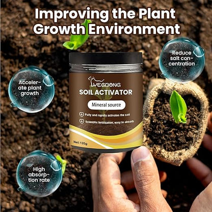 Yegbong Soil Activator, Soil Pro Activator, Nauticos SoilActivator, Organic, Water-Soluble Formula for Optimal Nutrient Uptake & Root Development, Enhance Growth for Vegetables & All Plants (3)
