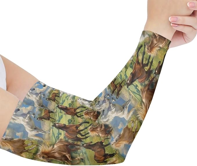 Binienty Unisex Arm Sleeves for Driving, Golf, Cycling, Sports, UV Protector Cooling Arm Sleeves Cover