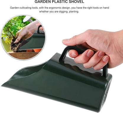 Kisangel Garden Soil Scoop Plastic Bucket Shovel for Potting Succulents Plant Soil Sifting and Transplanting Tool 8.54 Inch