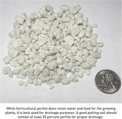 Norcal Perlite Horticultural Organic Certified Premium Screened Coarse – Garden Indoor Outdoor Plants – Soil Additive Better Aeration and Drainage - 4 Cubic Feet (103 Quarts) 1 Bag