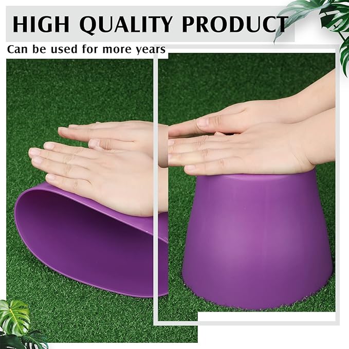 Yinder 32 Pcs 6 Inch Nursery Pots Flower Pots Colorful Plastic Plant Pot Seed Starting with Saucers and Drainage Holes Plant Container for Herbs Houseplants Seeding Nursery Flowers
