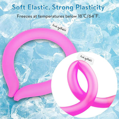 Neck CoolingTube with Insulated Bag, Reusable Ice Coolers Wearable Body CoolingProducts, Neck Coolers for HotWeather