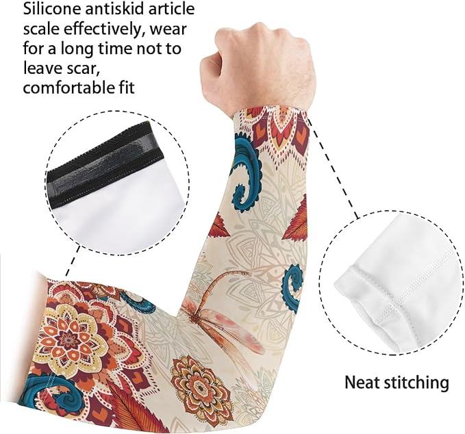 Binienty Unisex Arm Sleeves for Driving, Golf, Cycling, Sports, UV Protector Cooling Arm Sleeves Cover