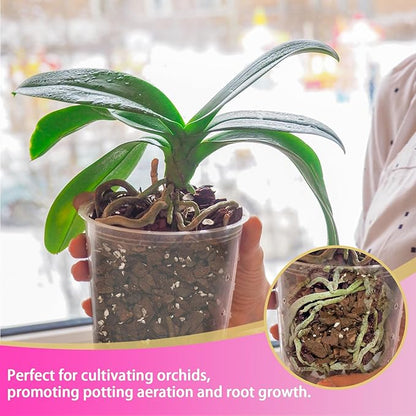 Orchid Potting Mix 2qt，Orchid Soil Composed of Orchid Bark and Perlite，Premium Orchid Medium for Potting, Repotting, Enhanced Drainage, Air Flow & Root Ventilation
