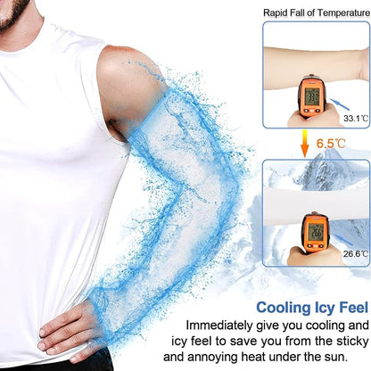 beister 3/6 Pairs UV Cooling Arm Sleeves Sun Protection Unisex for Sports, Cycling, Golf, Running