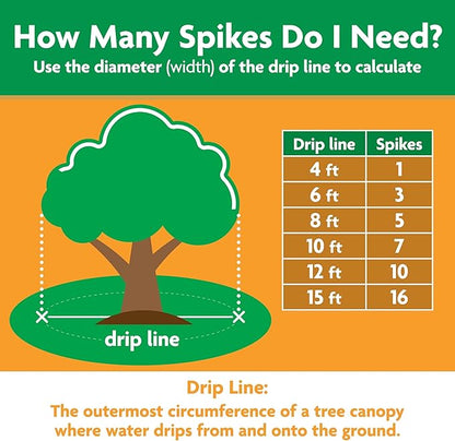 Miracle-Gro Fruit & Citrus Plant Food Spikes - 10-15-15 NPK Easy-To-Use Nutrition for Fruit and Citrus Trees, Plant Fertilizer, 12 Spikes, 3 lb.