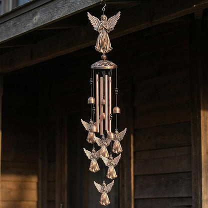 Angel Wind Chimes for Outside,Metal Windchimes,Angel Easter Gifts for Women/Men,Wind Chime Garden Decor Outdoor,Memorial/Housewarming/Birthday/Festival Gifts,Front Yard Decor