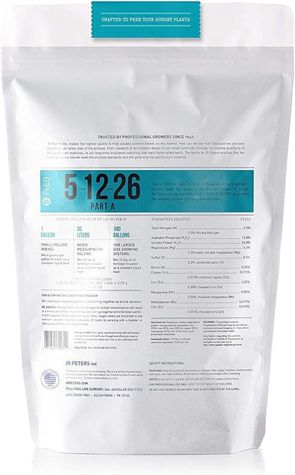 Jack's Classic Nutrients Calcium Nitrate Fertilizer 15-0-0 (Part A and B Dual Pack, 4.4 Pounds Total (Pack of 2))