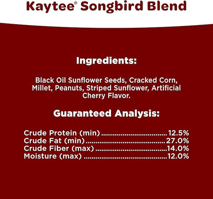 Kaytee Wild Bird Songbird Blend Bird Seed, 5 Pound