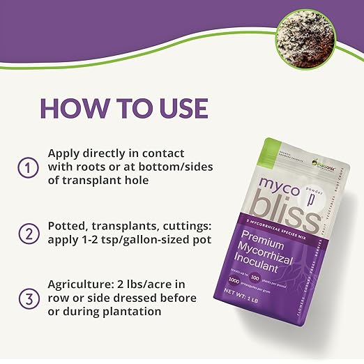Coco Coir Brick (650gms) + Worm Bliss (1 Qt) + Myco Bliss Granular (1lb) - Organic Coco Coir for Plants - Worm Castings for Plants - Mycorrhizal Fungi Inoculant - 100% Natural Fertilizer & Potting Mix