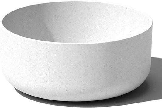 Veradek Mason Series Kona Bowl Planter - Round Planter for Indoor or Outdoor Tabletop/Balcony | Durable Plastic-Stone Composite Material | Modern Décor for Flowers, Succulents, Small Plants