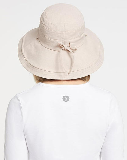 Solbari Women's Holiday Sun Hat UPF 50+ Packable UV Sun Protection Hat with Full Coverage Brim, Reversible, Adjustable Fit