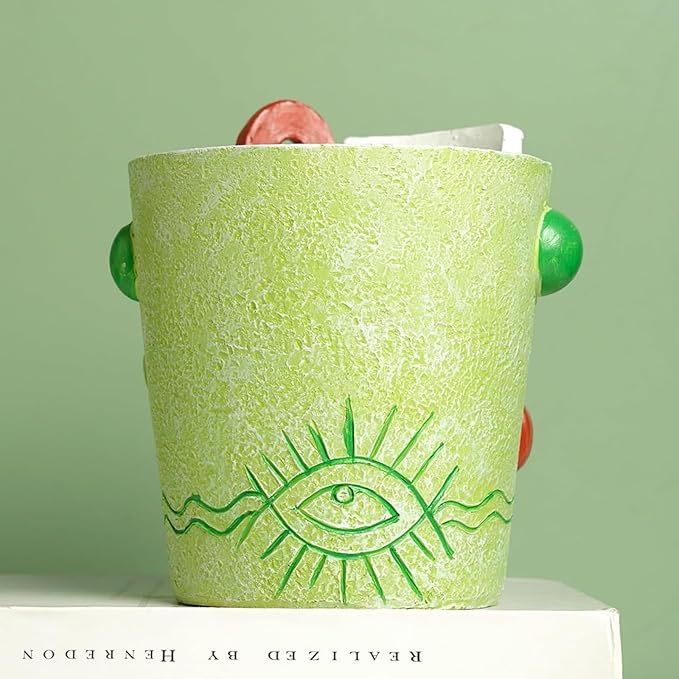 Mint Green Abstract Face Planter Pot/Picasso Flower Pot, Unique Head Planters for Indoor Plants, Abstract Face Decor, Picasso Pots for Home Decor (Large)