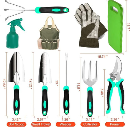 Gardening Tools - Garden Tools Stainless Steel Gardening Gifts for Women Shovel Trowel Fork Rake Gardening Gloves Perfect Gardening Gifts