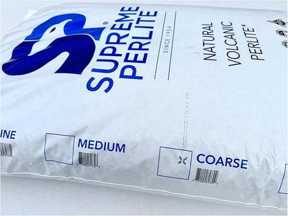 Supreme Perlite Coarse Horticultural Perlite for Potting Soil, Seed Starting, Propagation, Organic Gardening & Soil Aeration, 4 Cu Ft Bag