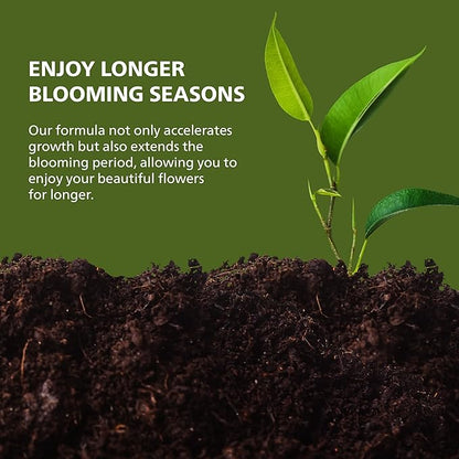 Flower Bloomer Liquid Ultimate Solution to Accelerate Flower Growth Bloom Nutrition and Enhance Blooming for Your Garden - 32 fl oz