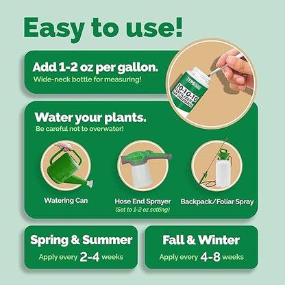 TPS NUTRIENTS Liquid 10-10-10 Fertilizer for Vegetables, Triple Ten NPK Plus Iron and Micros, Liquid Plant Food, 32 oz (1 Quart)