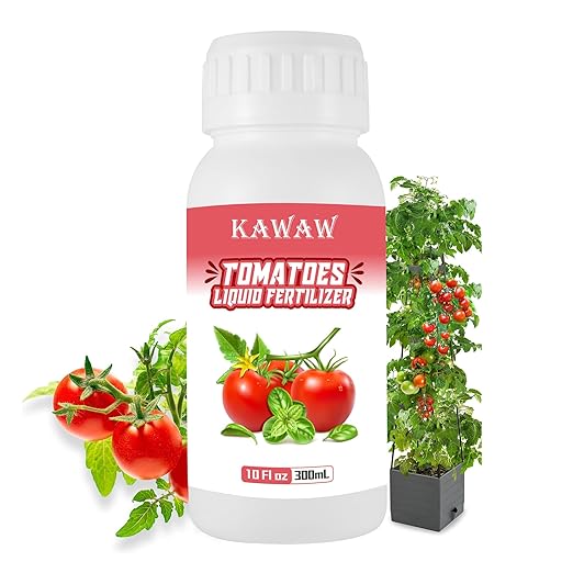Organic Tomato Fertilizer Liquid, Microbial Probiotic Plant Nutrient for Tomatoes & Vegetables, 300ML Concentrated Formula, Improves Leaf Greenness, Root Development & Healthy Growth