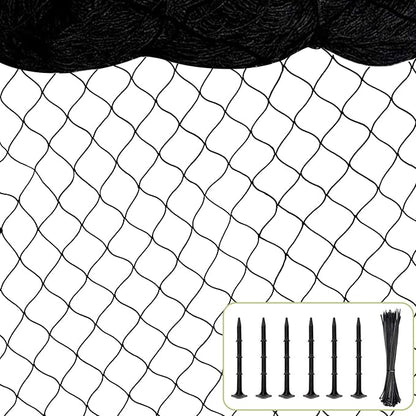 100'x100' Bird Netting for Chicken Coop, Heavy Duty Nylon 1" Mesh Poultry Netting Chicken Nettings Roof Hawk, Aviary Nettings Deer Fence Garden Net for Fruits Trees Plant