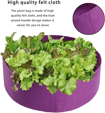 Firlar 2 Pack Fabric Raised Garden Bed, 15 Gallon Planting Bed Round Raised Planter Grow Bag Garden Bed Bag Planter Container for Plants, Herb, Flowers and Vegetables