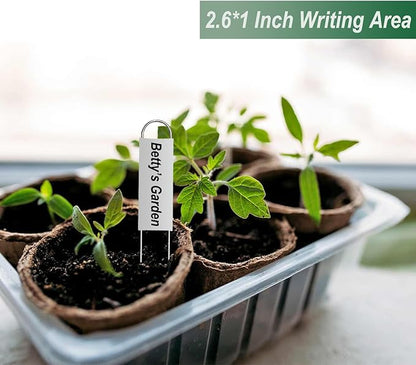 40 Pieces Metal Plant Labels 6 Inch Zinc Metal Plant Tags Garden Label Markers Outdoor Planting Garden Markers for Plants Vegetables Herb Seedlings Flowers