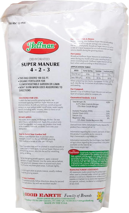 Hoffman 20505 Dehydrated Super Manure 4-2-3, 5 Pounds
