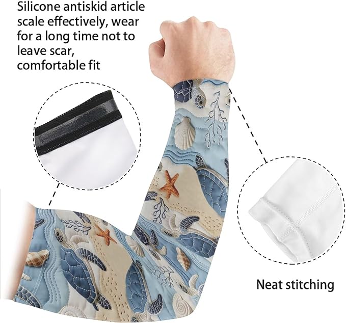 Binienty Unisex Arm Sleeves for Driving, Golf, Cycling, Sports, UV Protector Cooling Arm Sleeves Cover