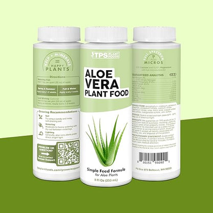 Aloe Vera Fertilizer for All Aloe and Succulent Plants, Liquid Plant Food, 32 oz (1 Quart)