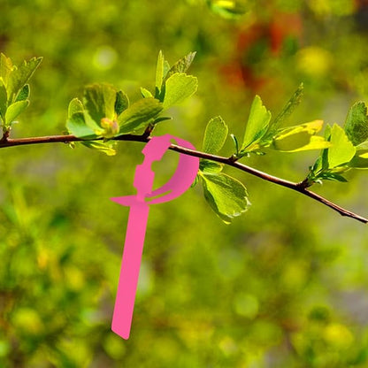 Plant Labels 200Pcs Yuanling Plastic Plant Tree Tags Wrap Around Hanging Tags Nursery Tree Markers Adjustable Garden Labels for Indoor Outdoor Gardening Plants (Pink)