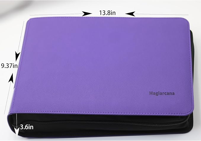 greeting card organizer binder and birthday card holder book,christmas card photo album,binder for greeting cards with sleeves,Suitable for 5x7in, 4x6in, 3x5in cards holds 120 cards (violet)