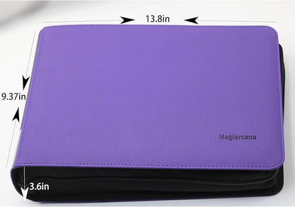 greeting card organizer binder and birthday card holder book,christmas card photo album,binder for greeting cards with sleeves,Suitable for 5x7in, 4x6in, 3x5in cards holds 120 cards (violet)