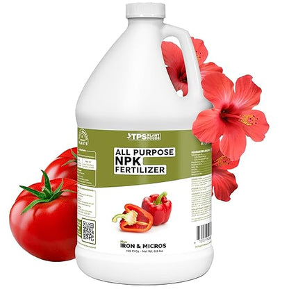 NPK Fertilizer – All Purpose Liquid NPK Plant Food for All Plants, 1 Gallon
