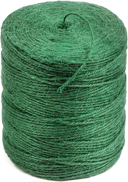 PerkHomy Garden Twine Strong Natural Jute 800 Feet Long Green Twine for Gardening Tomato Climbing Plant Tie Floristry Crafts Gift Wrapping Packing Decor (Green 2mm * 800feet)
