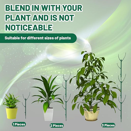 10PCS Monstera Plant Support Set, Plant Stakes for Indoor Plants, Plant Support, Suitable for Support Climbing Plants, Stabilize Potted and Plant Pile Decoration
