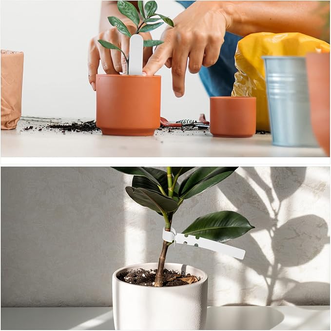200Pcs Plastic Plant Labels Wrap Around Tree Tags, Adjustable Hanging Plant Tags, Nursery Garden Labels Name for DIY, Identification Stakes