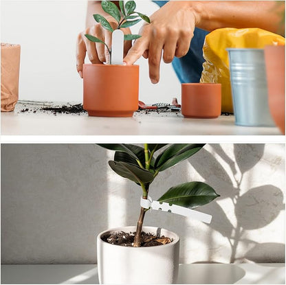 200Pcs Plastic Plant Labels Wrap Around Tree Tags, Adjustable Hanging Plant Tags, Nursery Garden Labels Name for DIY, Identification Stakes