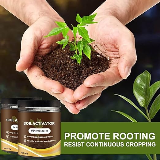 Soil Activated, 2025 Organic Soil Activator & Plant Fertilizer for Raised Garden Beds, Dirt Health Booster, Liquid Fertilizer for Indoor & Outdoor Plants for Raised Garden Beds, Potting Mix (4PC)