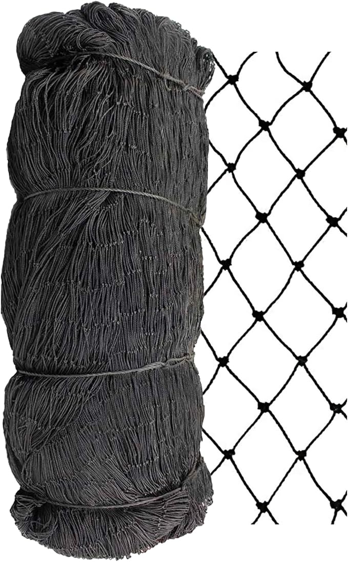 Stromberg’s 2” Mesh Heavy Duty Knotted Aviary Netting, UV Resistant Polyethylene Fiber for Game Birds, Pheasants & Poultry, 85 Lbs Break Strength Durable Against Weather and Predators, Size 50' x 50'