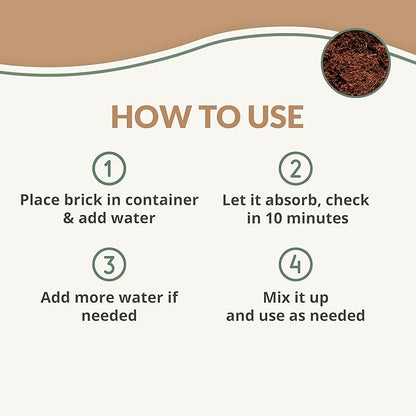 Buffered Coco Bliss (10lbs) + Char Bliss (8 Qts) - Coconut Coir Brick & Organic Biochar for Plants - Organic Coco Coir for Plants - Biochar Soil Amendment - Charcoal for Plants - Potting Soil Mix