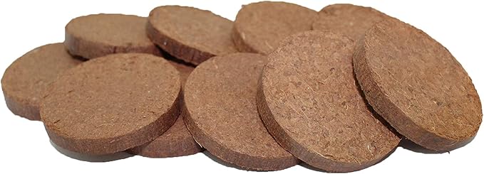 Coco Coir Discs (40mm, 50-Pack) - Organic Coconut Disc for Plants - Seed Starting Discs - Seedling Soil for House Plants, Potting Soil, Indoor Gardens - Organic Coco Coir - Compressed Coconut Pellets