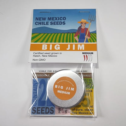 Big Jim Chile Seeds from Hatch New Mexico | Medium Heat Green Chili | Red Chili Peppers | Heritage Non-GMO | Produced for 2026